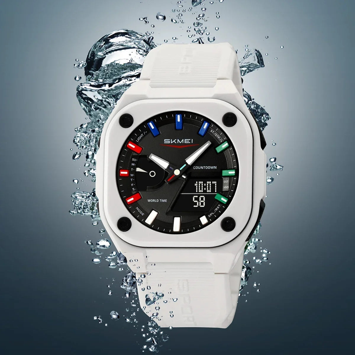 SKMEI Waterproof Digital Electronic Wristwatch for Men, Alarm Clock, Sports Watches, Business Fashion, 2328