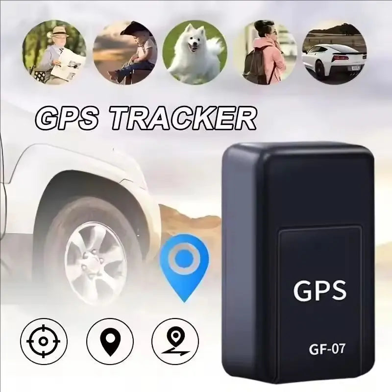 Mini GPS tracker, positioning app, GF07, car GPS tracker, magnetic GPS locator for vehicle, anti-loss, anti-theft, alarm, GPS tracking device
