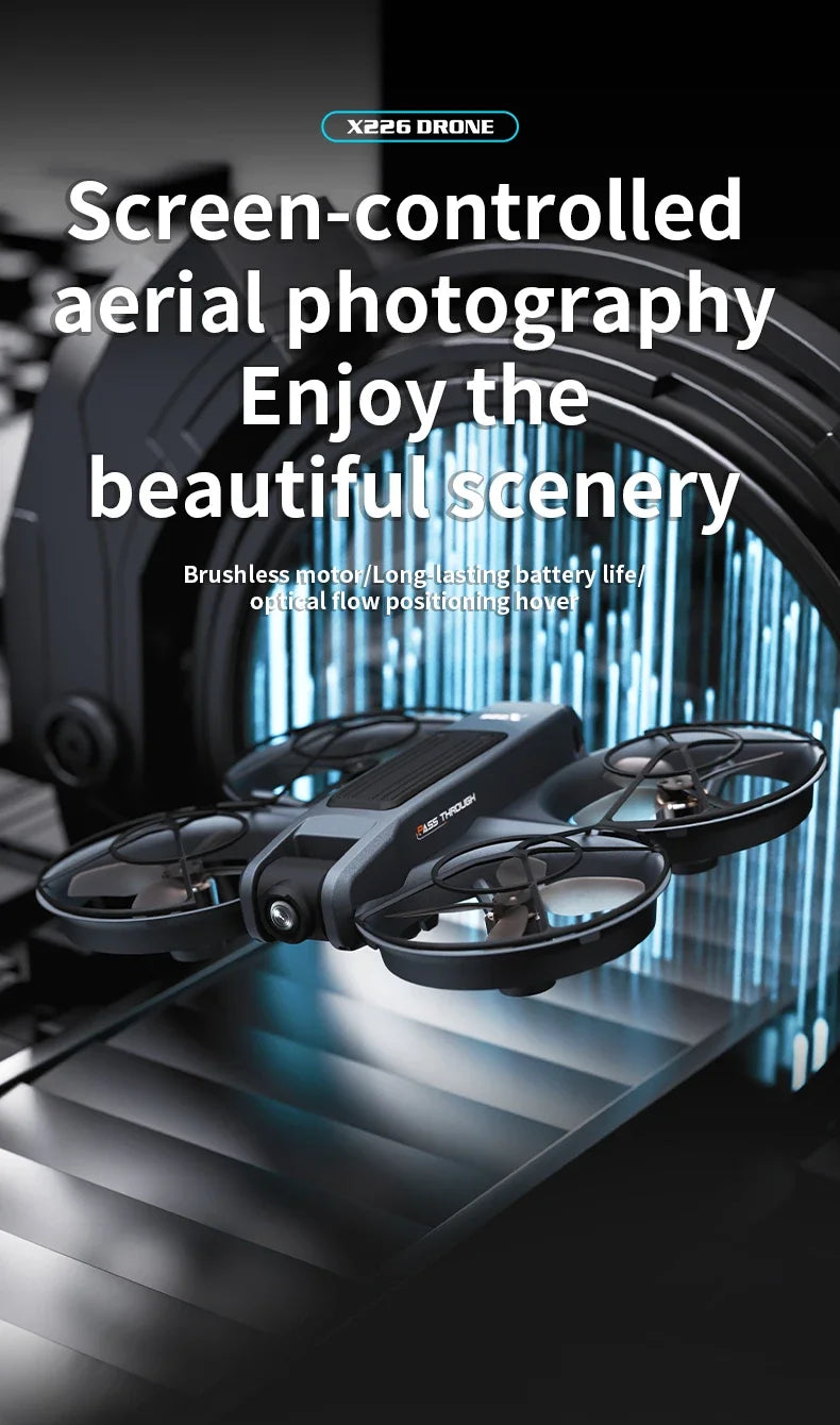 Mini drone professionnel 4K — hélicoptère RC, avion avec écran, quadricoptère, jouet cadeau enfants