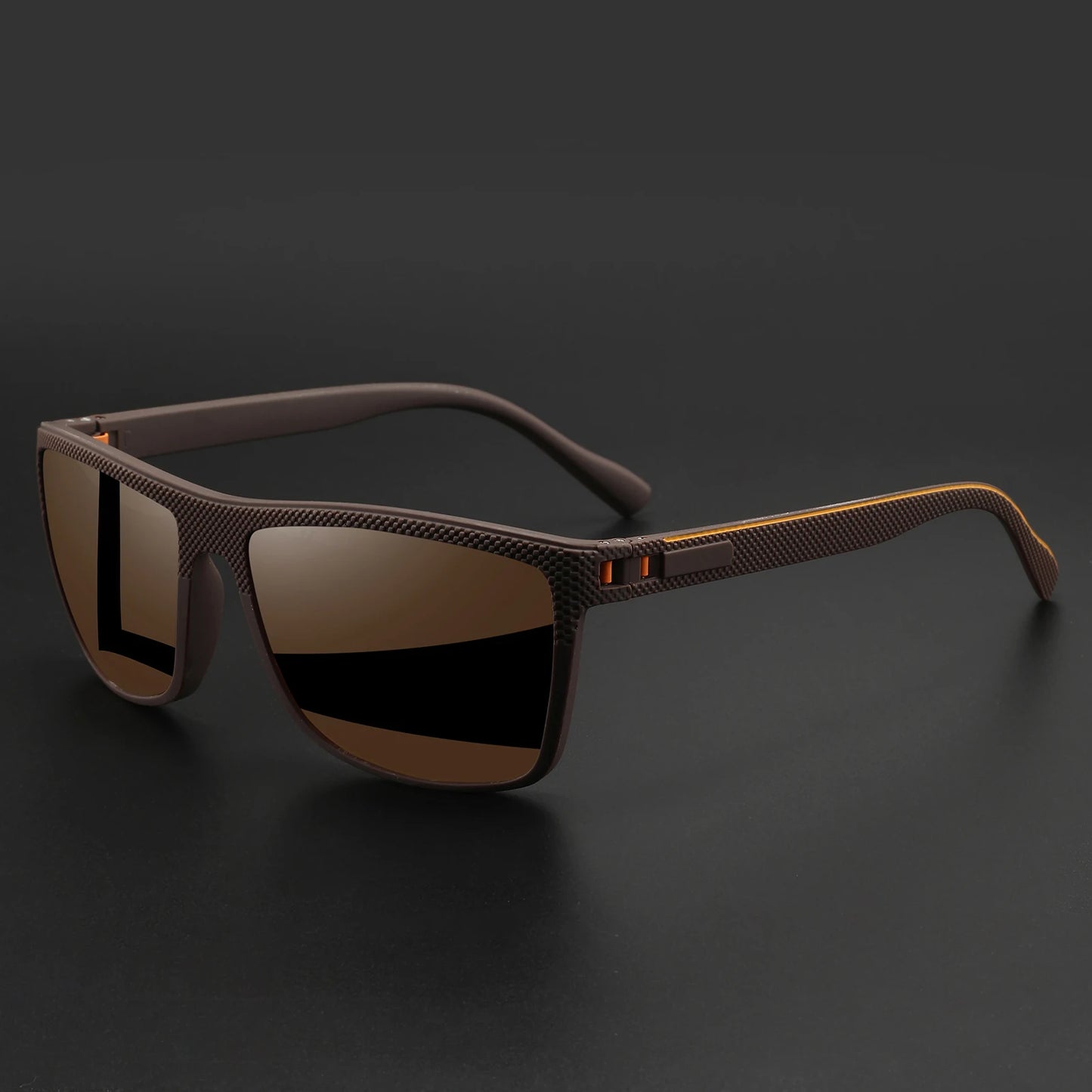 Lunettes de soleil sport extérieur polarisées — courbe, cadre résistant, bouclier, UV400