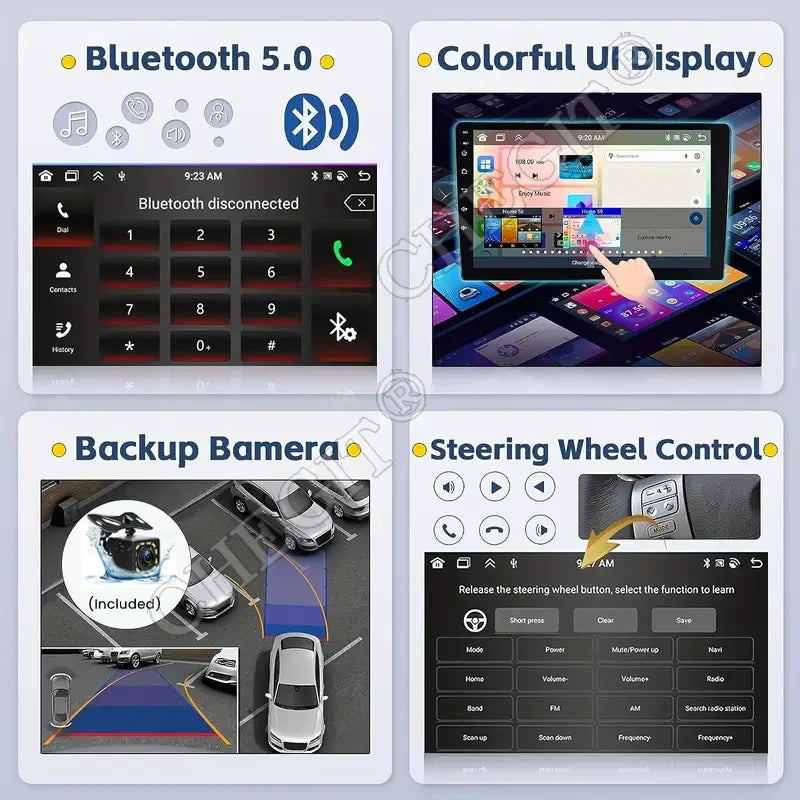 7/9/10 inch Universal Android 13 Car Stereo 64G Android Car Radio 2 Din Car Radio GPS BT Multimedia Center Smart Car Systems