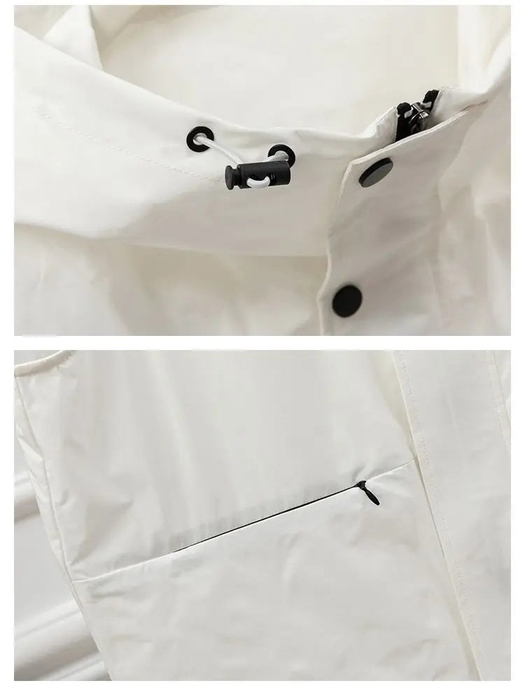 Chaleco utilitario sin mangas con capucha para mujer, gris claro, cremallera frontal, cordón, bolsillo en la cintura, chaleco informal para exteriores