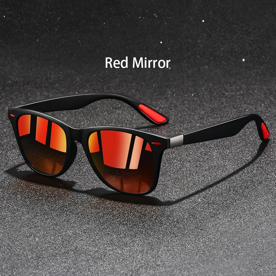 Lunettes de Soleil Rétro Monture Métal Carrée — Anti-Reflet UV400 Mode