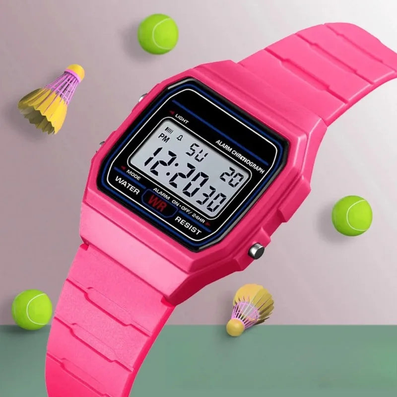 Reloj de pulsera deportivo militar analógico digital de lujo para hombre, resistente al agua, con luz LED, para niños y mujeres, con correa y alarma