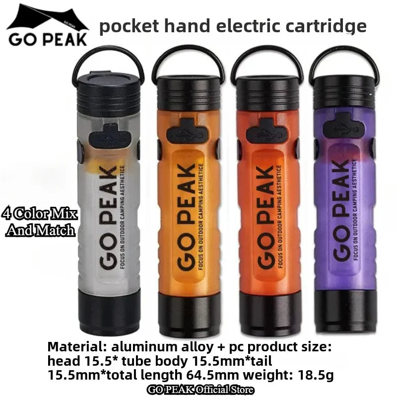 GOPEAK poche Mini lampe de poche extérieure clé pince capuchon ambiant Led longue Endurance secours en cas de catastrophe d'urgence 5050 petite lumière
