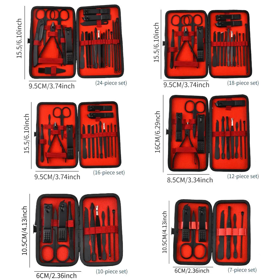 Manicure pedicure beauty tool kit, nail clippers, toenail clippers, ear peel knife, T