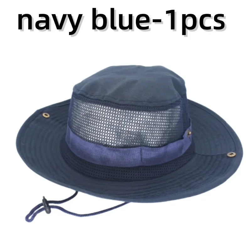 Chapeau de soleil pour hommes et femmes, casquette de Camouflage, pour Sports de plein air, seau, pêche, randonnée, chasse, 60CM