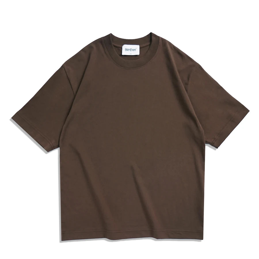 WAVLATII Camisetas oversized de verano para mujer y hombre, color café, informales, estilo coreano, Streetwear, camisetas básicas unisex, lisas, de moda juvenil