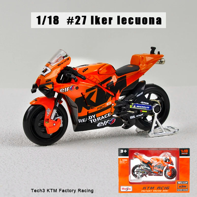 Modèle Réduit Moto GP 1:18 Champion 2024 — Alliage Moulé, Collection & Cadeau