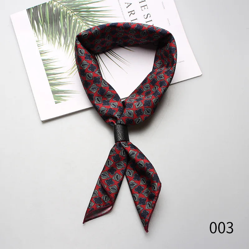 60*60 cm Men Women Boys Girls Ladies Small Square Designer Scarf Men's Luxury Accessories Ascot Tie Neckties Cravat