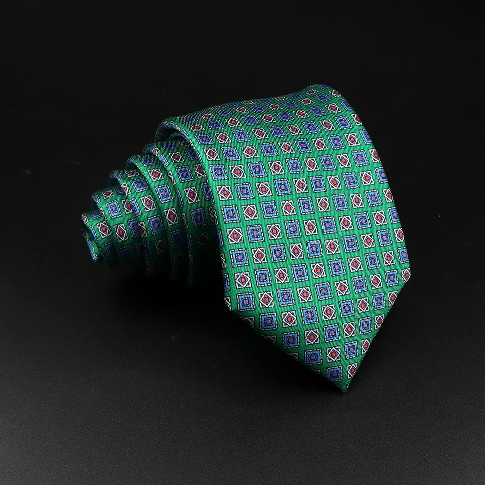 51 Styles Men's Silk Ties Jacquard Striped Plaid Floral Tie Accessories Daily Wear Shirt Suit Necktie Wedding Party Gift