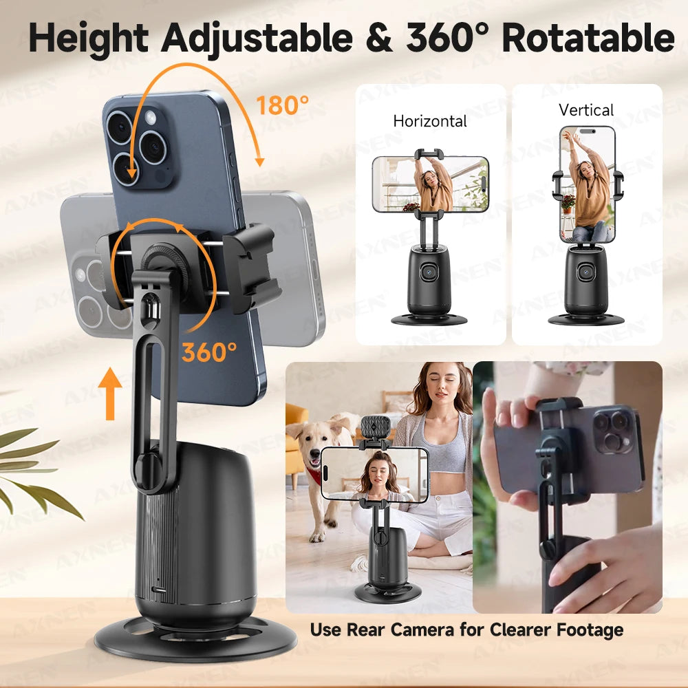 P05 — Stabilisateur Smartphone Suivi IA 360° Support Table Live & Vidéo