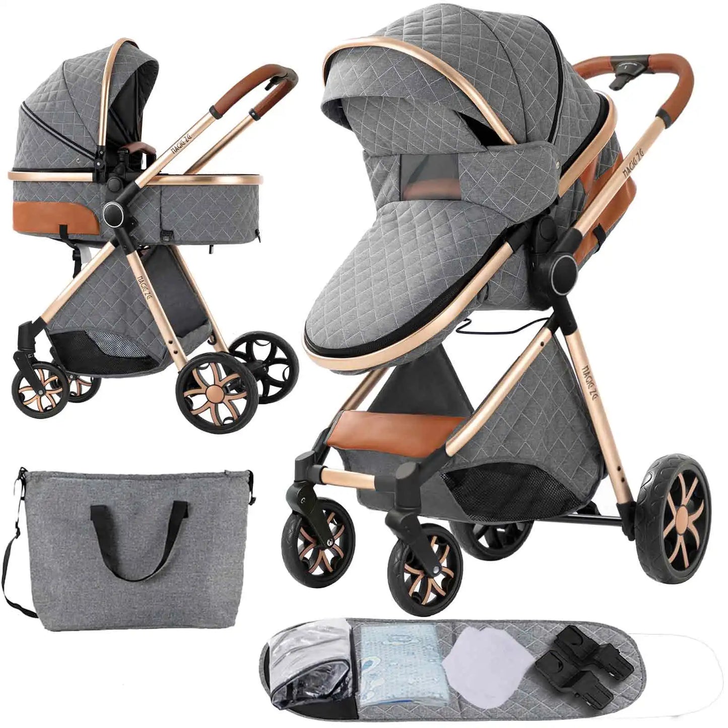 Cochecito, cochecito de bebé, accesorios para bebés, cochecito 2 en 1, artículos para recién nacidos, carrito de bebé, capazo, cochecitos de bebé de cuatro ruedas
