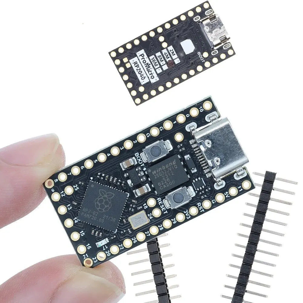 TENSTAR RP2040 Pro Micro carte de développement 4 mo/16 mo Flash double cœur prend en charge Mciro Python Compatible pour Raspberry PI PICO