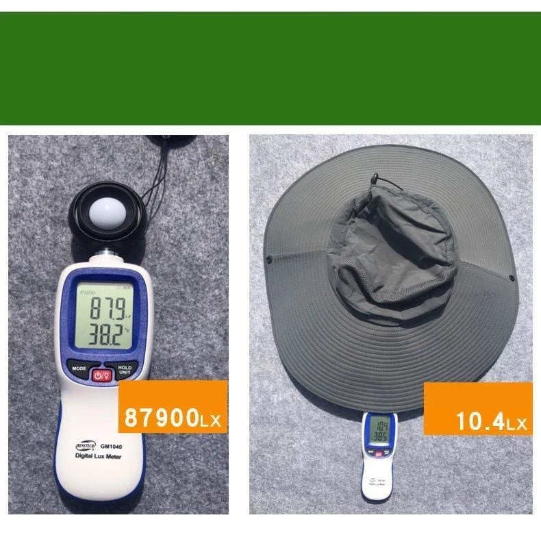 Chapeau de Soleil Pêcheur Pliable 15cm — Protection UV, Randonnée & Plage
