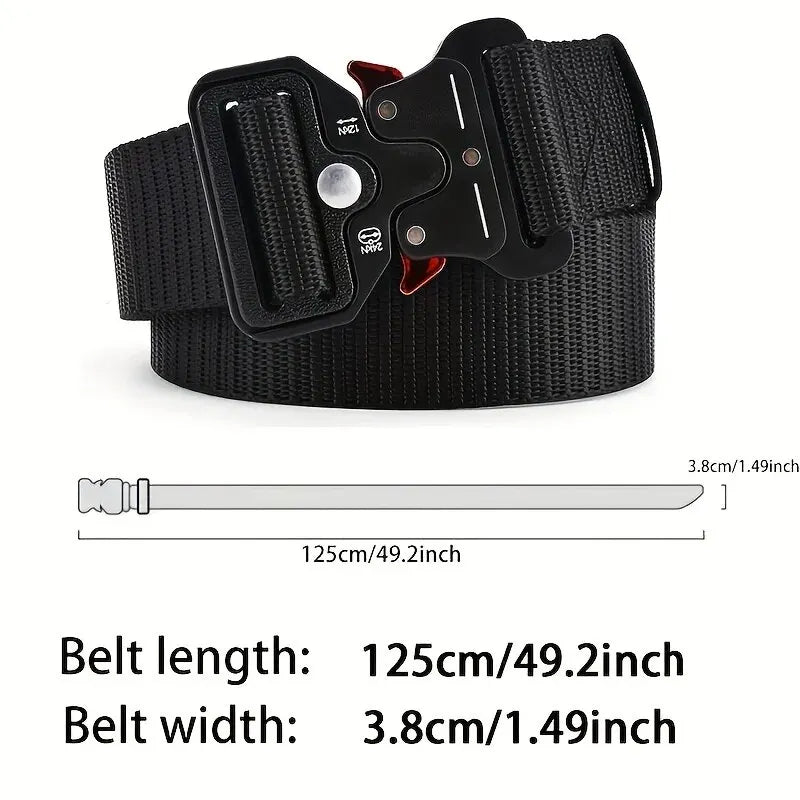 Cinturón multifuncional para hombre, lona de alta calidad para nailon, cinturón de lujo para hombre, jeans deportivos para mujer