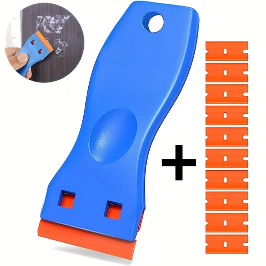 Dissolvant d'autocollants de voiture, 1 ensemble, plastique polyvalent, petite peinture, outil d'application de Film automobile, grattoir de nettoyage de verre domestique