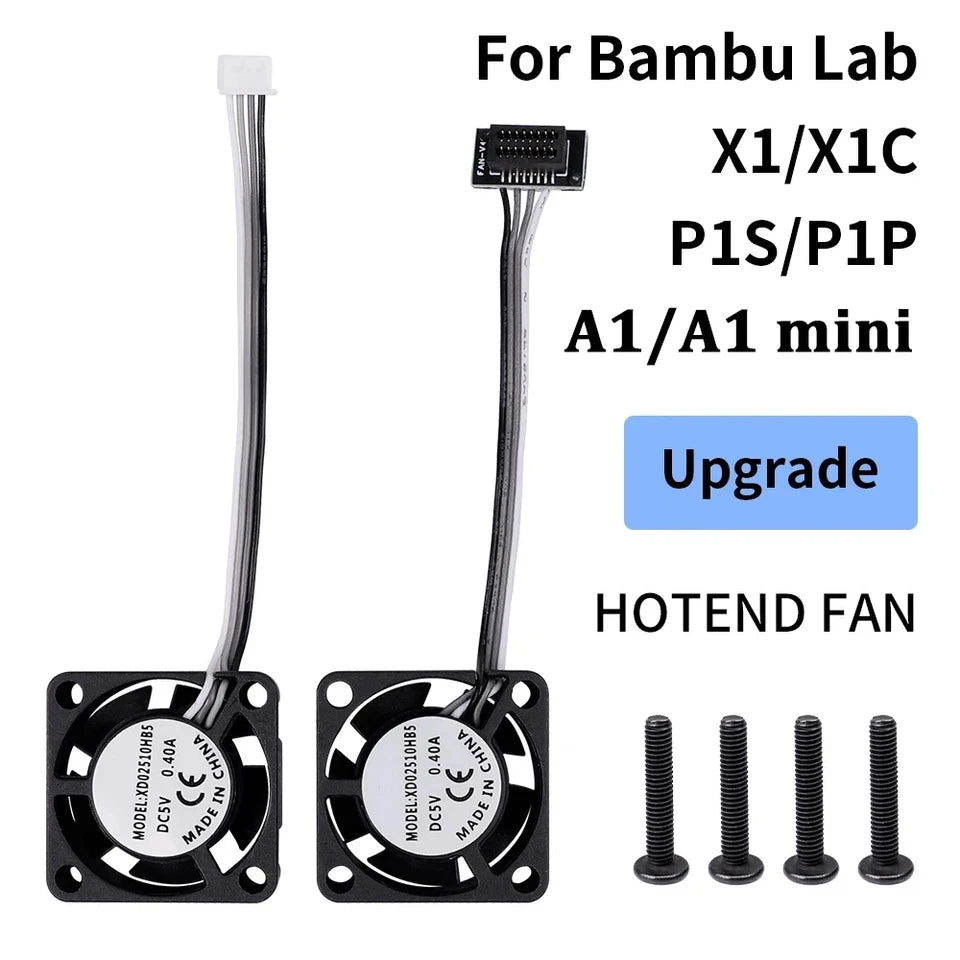 2510 ventilateur pour Bambu Lab X1/P1 A1 ventilateur de refroidissement Hotend avec câble ventilateur de refroidissement rapide pour Bambu X1C P1S P1P A1 A1 Mini imprimante 3D