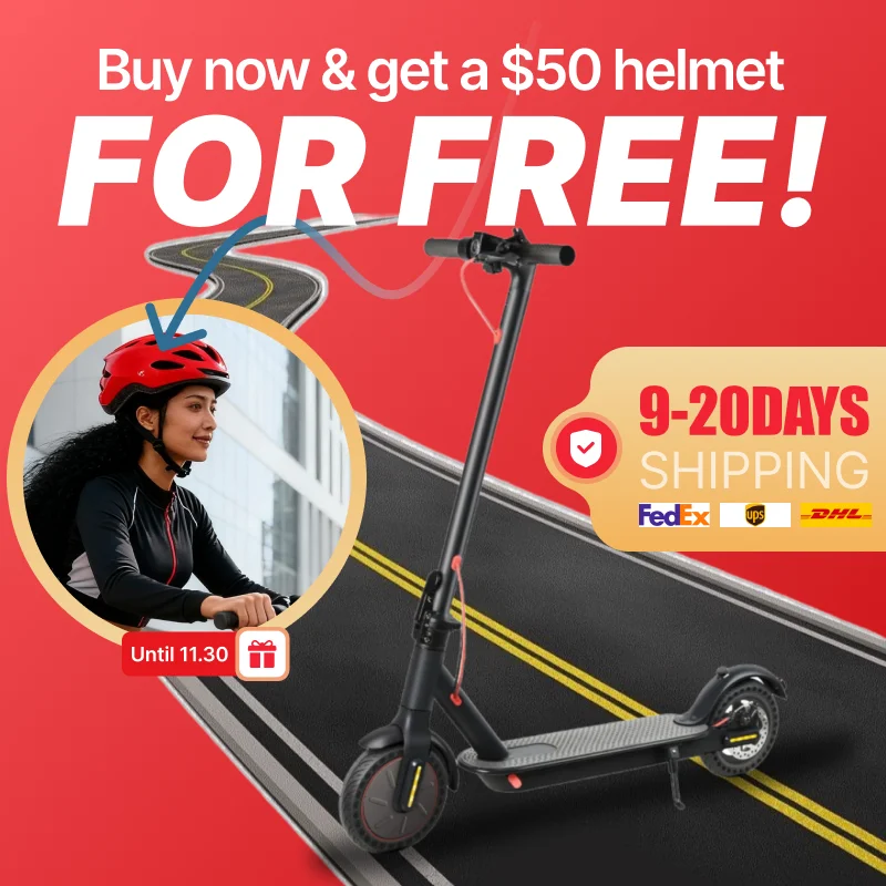 Foldable Electric Scooter | Disc Brakes, 350W Motor, 25 km/h Speed, 30 km Max Range, 36V 10.4Ah Battery, App Control, Solid Tires
