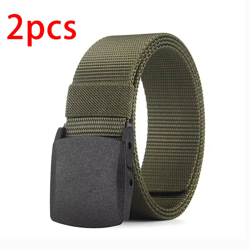 Ceinture Toile Nylon Sans Métal — Sport Extérieur Jeans Homme Femme
