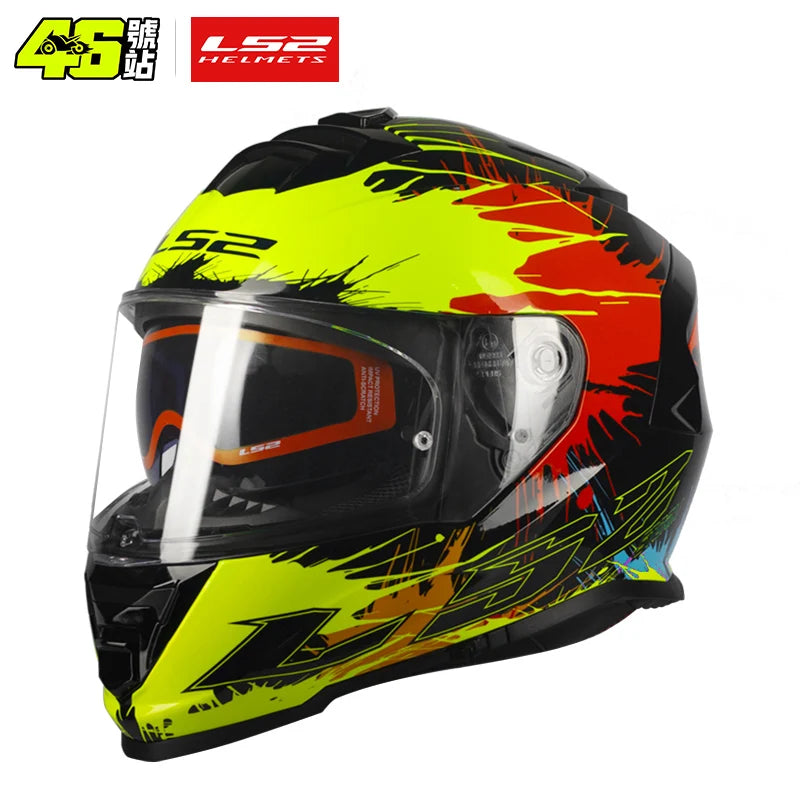 Casco de motocicleta integral LS2 STORM ff800, certificación ECE