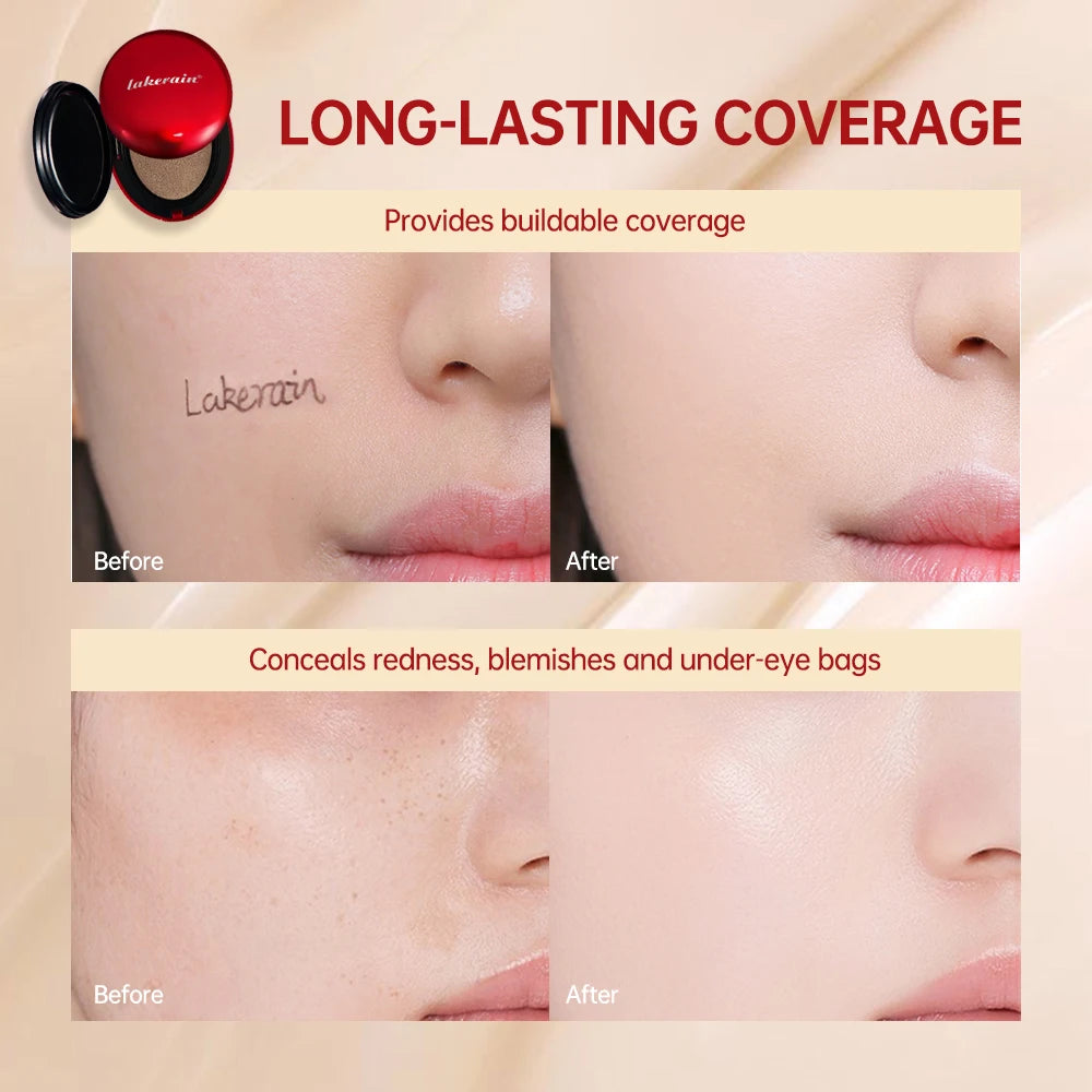 Base de maquillaje Super Cushion impermeable, crema aclarante de larga duración para mujeres, base facial, cosméticos coreanos