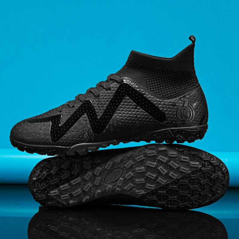 ACTLASO Chaussures de Football FG/TF Homme Cuir — Crampons Sol Mou, Pelouse EU 35–48