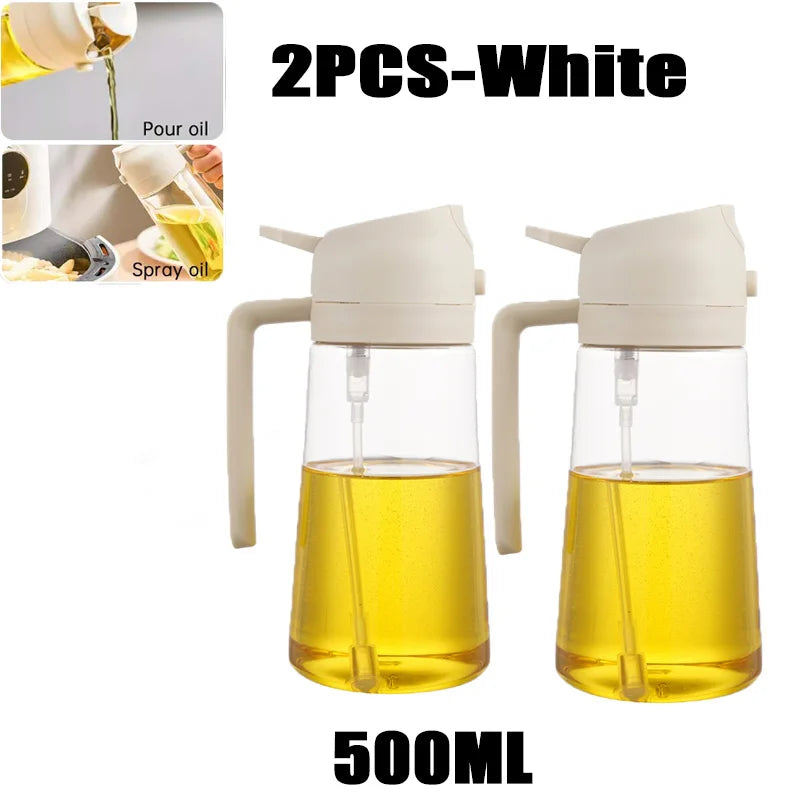 Bouteille de pulvérisation d'huile d'olive pour barbecue, pulvérisateur d'huile d'olive en plastique, bouteille vide, bouteille de vinaigre ou brosse à huile, 200/300/500ml