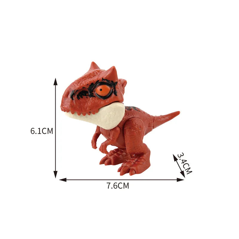 Dinosaure jurassique Triceratops tyrannosaure, modèle de jouets pour enfants, dinosaures créatifs pour mordre les doigts, jouet interactif, cadeau pour garçon