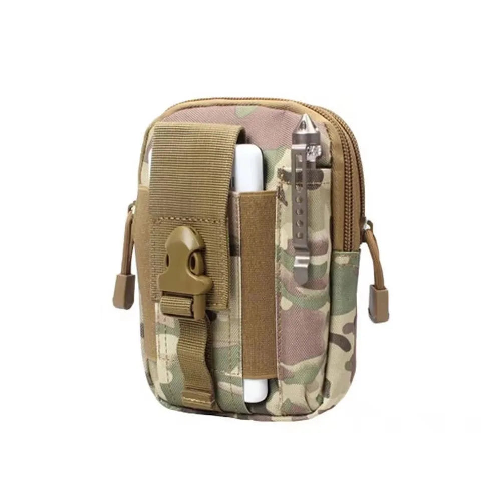 Sac de taille tactique pour hommes, sac Molle de chasse en plein air, Pack EDC multifonction, Sport, randonnée, chasse, outils de travail, pochette pour téléphone portable
