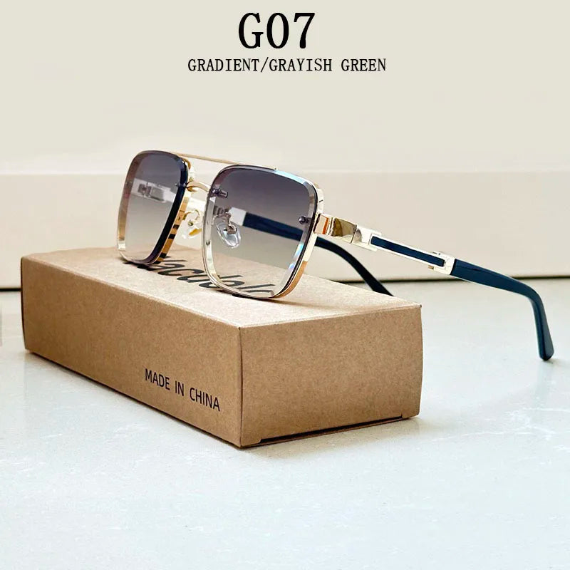 2025 Square Sunglasses Men Luxury Vintage Sunglasses Women Trendy Retro Sunglasses Hombre Lunette Soleil Femme