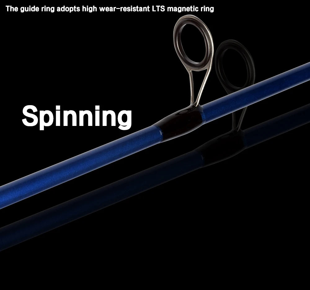 BIUTIFU-Cannes à pêche Baitcasting Spinning Travel Carbon, Mini Pole, Leurre ultraléger, Truite, 4/5 Sections, Considérant le poids, 5-20g
