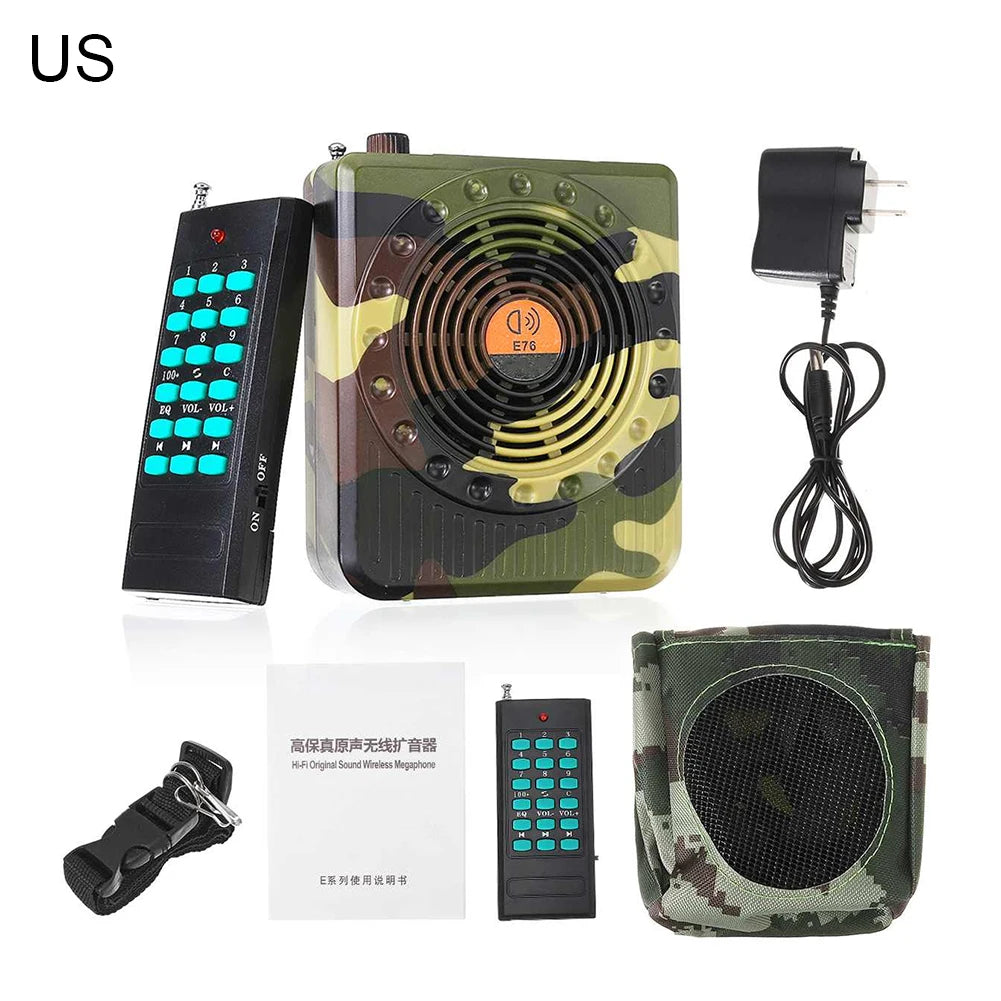 Amplificateur de télécommande professionnel de haute qualité, petit amplificateur de son, appel d'appât, haut-parleur, outil de chasse, amplificateur de son, prise ue
