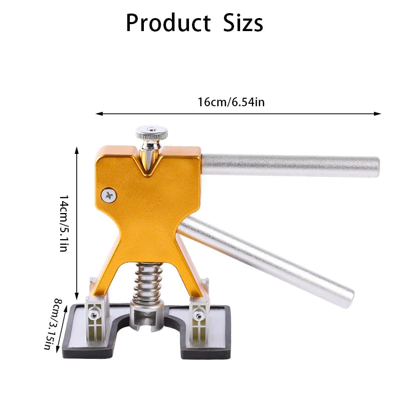 Kit d'extraction de plastique pour carrosserie de voiture, feuille métallique sans peinture, outils de réparation pour enlever les fosses de grêle, ensemble de ventouses chaudes de plusieurs tailles