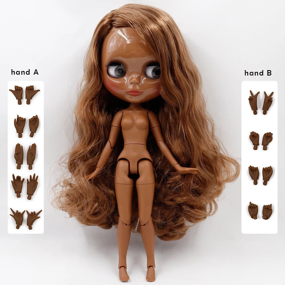 ICY DBS Blyth Muñeca de 1/6 cuerpo articulado DIY BJD juguetes de moda muñecas niña regalo oferta especial en venta con set de manos A y B