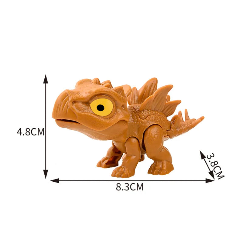Dinosaure jurassique Triceratops tyrannosaure, modèle de jouets pour enfants, dinosaures créatifs pour mordre les doigts, jouet interactif, cadeau pour garçon