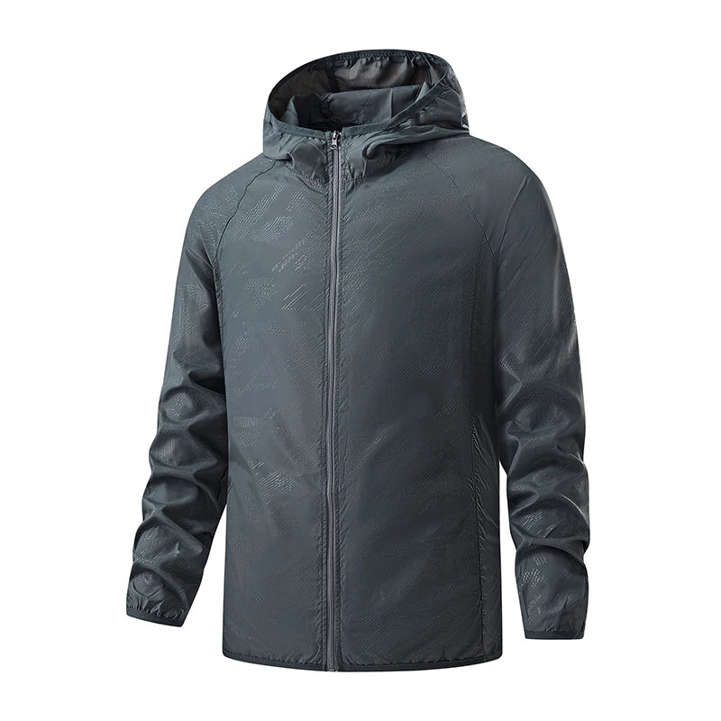 LNGXO Waterproof Hiking Jackets for Men and Women, Sun Protection Windbreaker, Camping Climbing Rain Coat, Unisex Portable Clothing