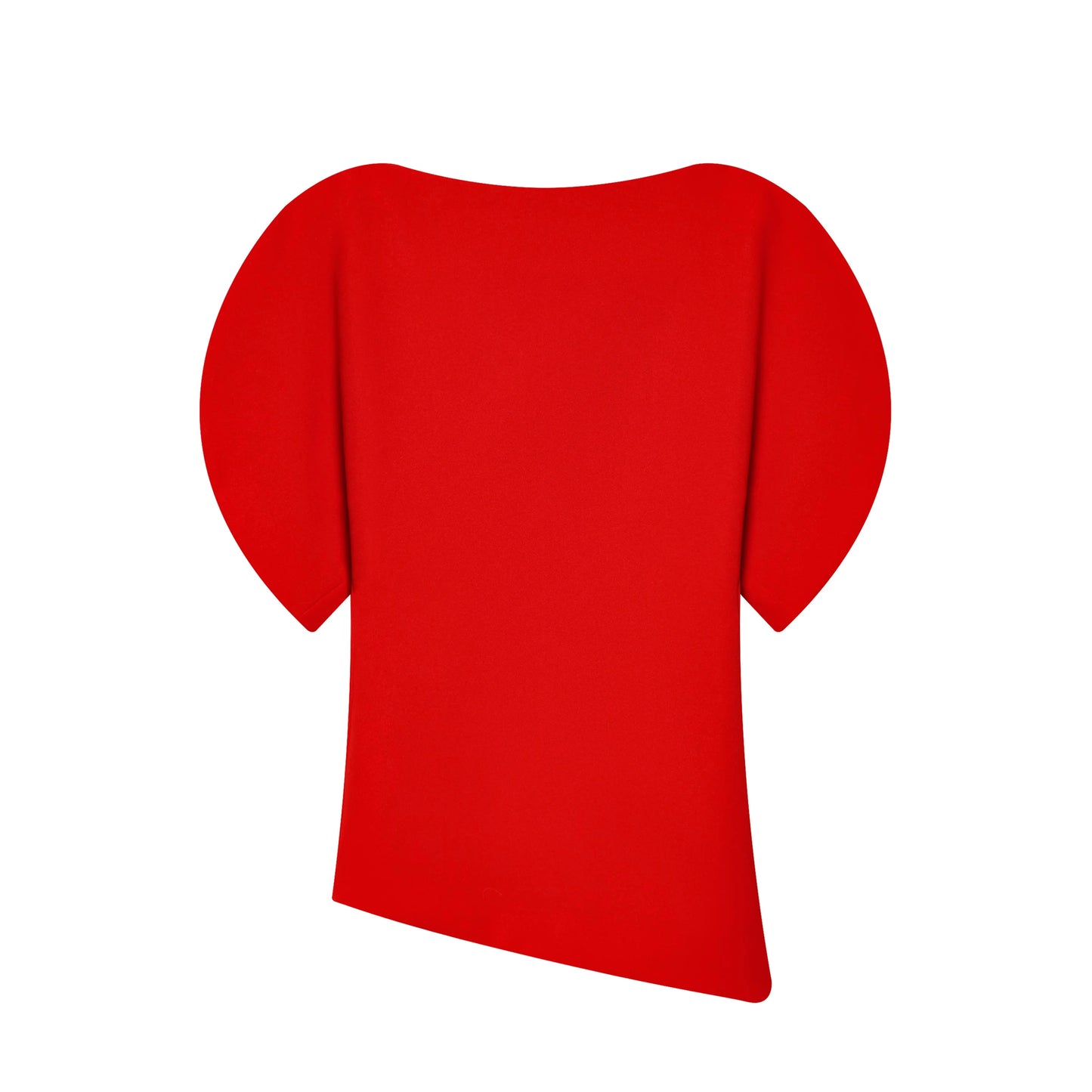 T-shirt femme noir à manches bouffantes — col rond, décontracté, printemps-été 2026