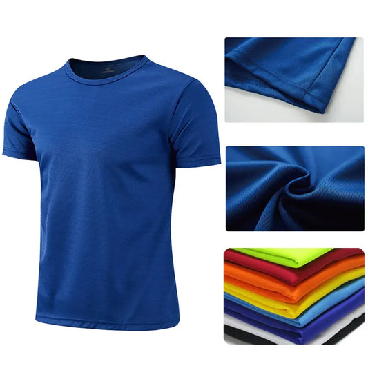 T-Shirt Sport Séchage Rapide Unisexe — Gym Fitness Course Respirant Ado