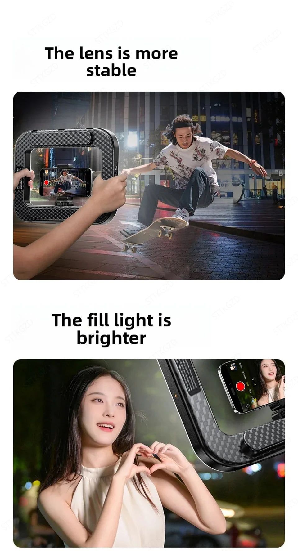 Anneau lumineux LED Portable, nouvelle lampe de photographie d'éclairage de Cage de lapin pour diffusion en direct Mobile, décoration lumineuse pour Selfie