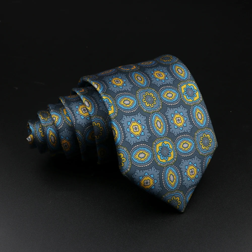 51 Styles Men's Silk Ties Jacquard Striped Plaid Floral Tie Accessories Daily Wear Shirt Suit Necktie Wedding Party Gift