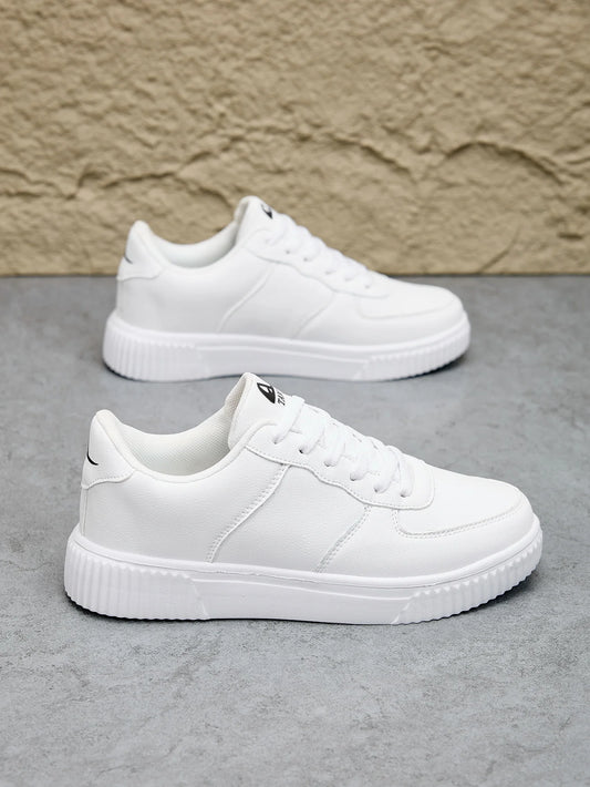 Baskets en Cuir Blanc Homme — Mode Respirant & Confort Quotidien