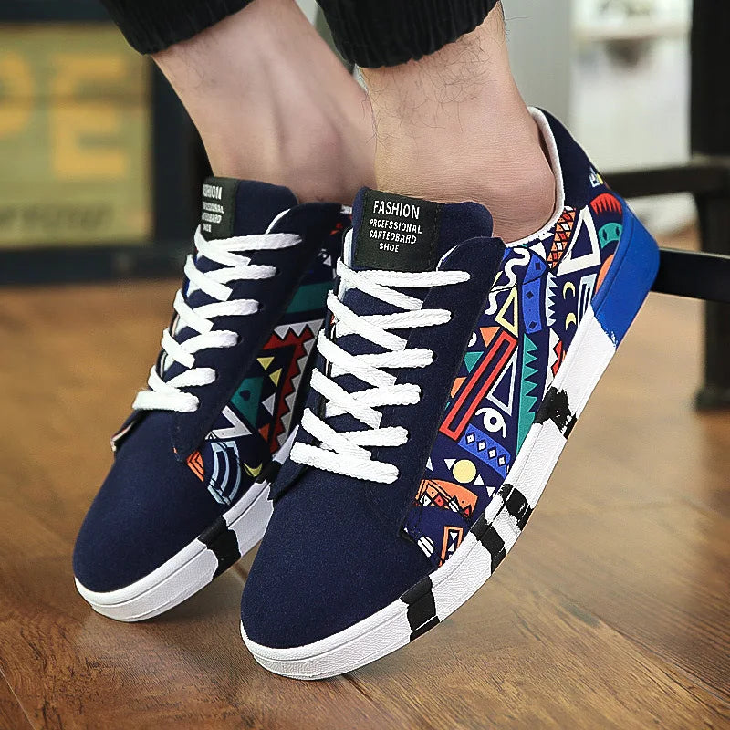 Zapatos casuales de lona con cordones para hombre, para caminar, planos, envío directo