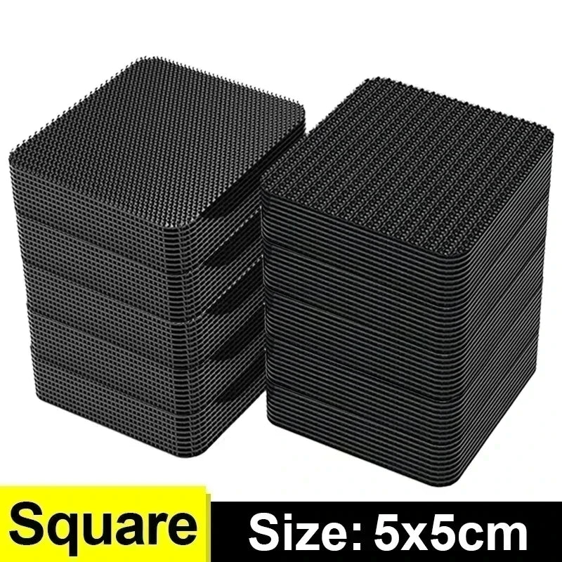 Calcomanías de fibra de carbono para alfombras de coche, doble cara, alta adherencia, parches para alfombras, alfombrillas, bandas coordinadoras, nuevos parches