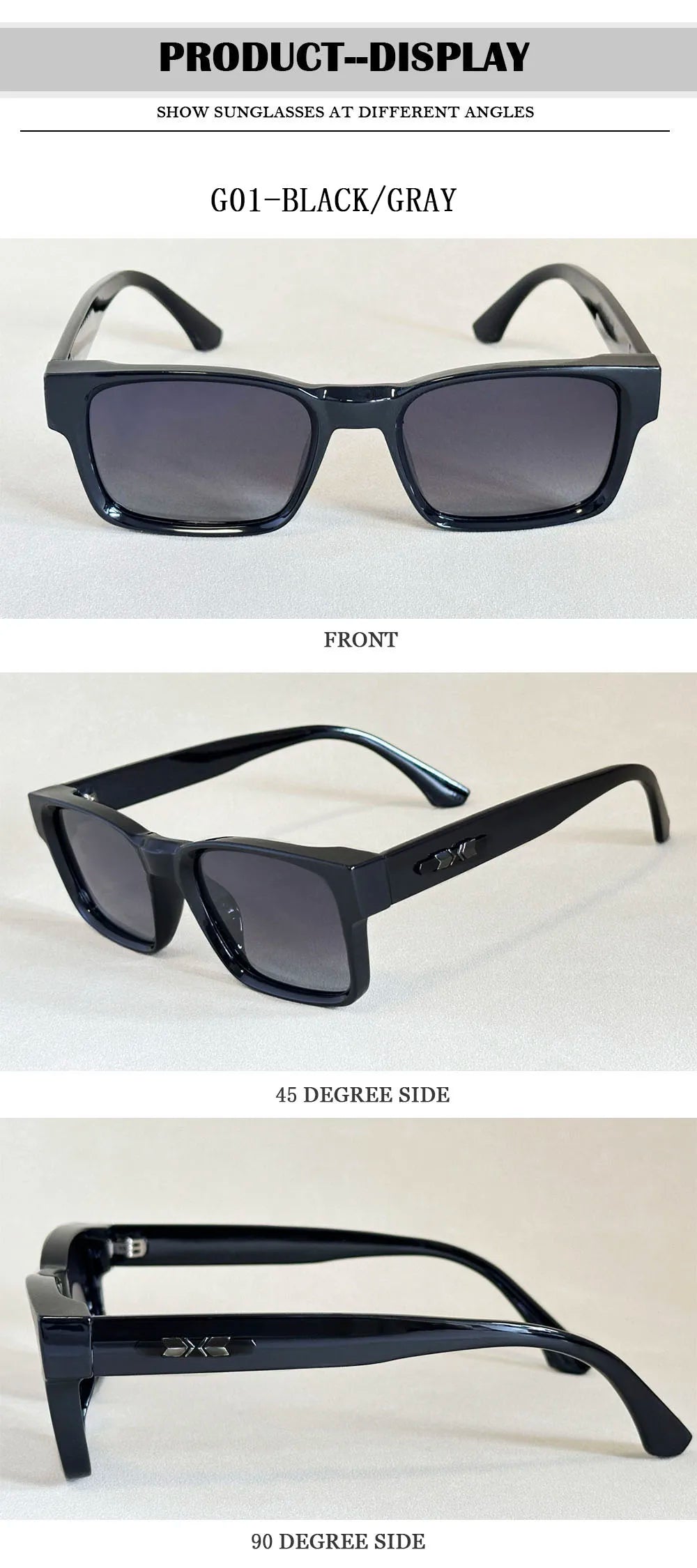 Lunettes de soleil carrées rétro pour hommes — vintage, femmes, à la mode, livraison directe