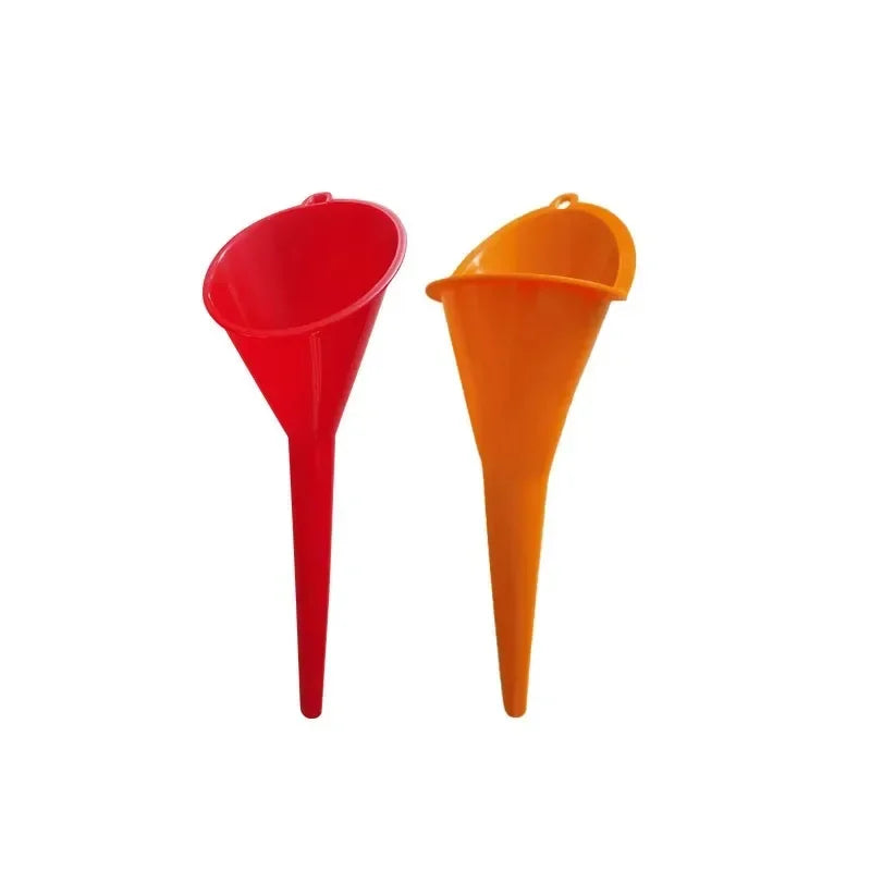 Long stem funnel for car, oil and fuel filling tools, anti-splash plastic oil funnel, motorcycle refueling tools, automotive accessories