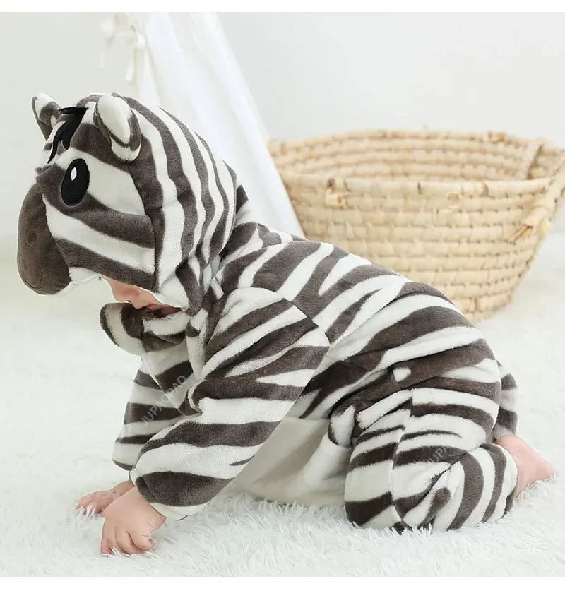 2025 New Collection Cute and Fashionable Elephant-Shaped Baby Easter Jumpsuit with Hood for Children