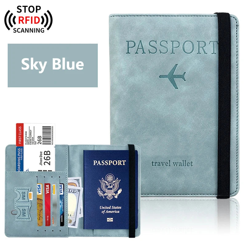 Portapasaportes para viaje Essentials, estuche cartera para accesorios de viaje, portapasaportes para mujer/hombre