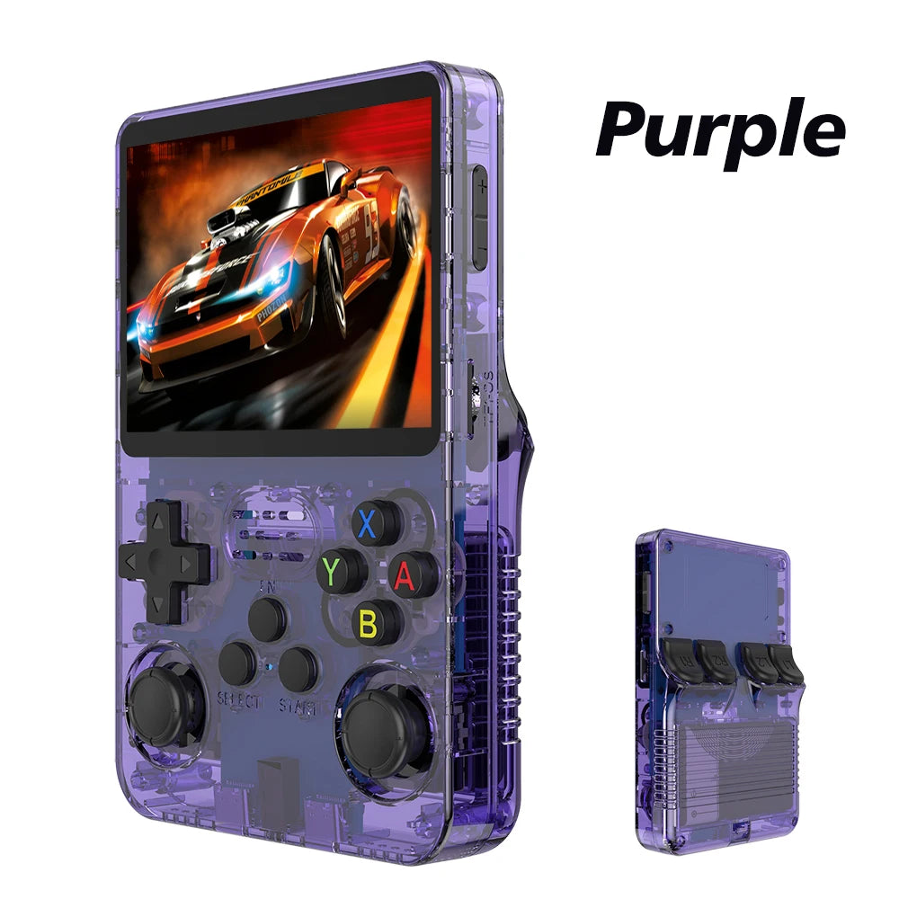 Console de jeu rétro portable 3,5" IPS — 64/128 Go, système Linux, jeux vidéo, cadeau enfants (v2)
