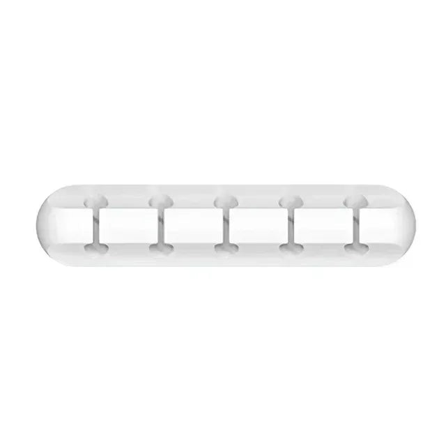Organizador de cables de silicona, enrollador de cable USB, clips de gestión autoadhesivos para ratón, teclado, auriculares para iPhone Huawei